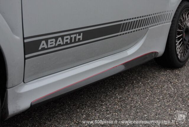 Abarth 500 595 Zusatz-Seitenschweller Carbon
