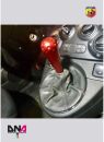 Abarth 695 Style Schaltknauf rot DNA Racing