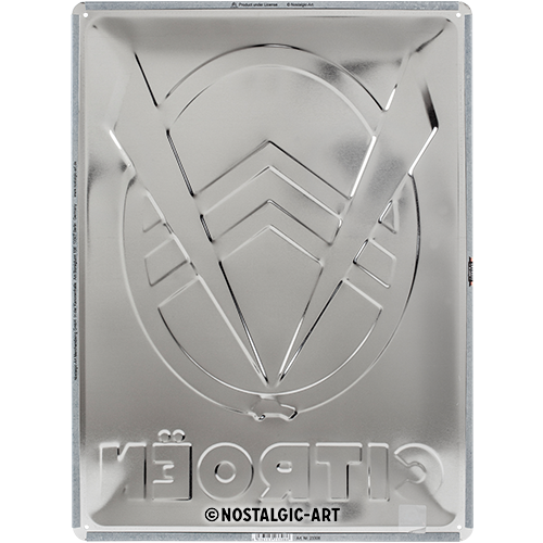 Citroen 2CV Logo Blechschild 30x40cm Original Merchandising