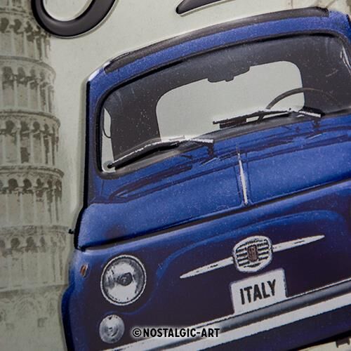Fiat 500 Italian Classic Blechschild 15x20cm Original...
