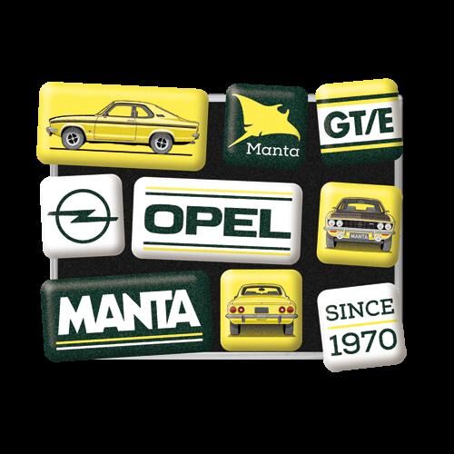 Opel Manta Magnet Set 9teilig Original Merchandising