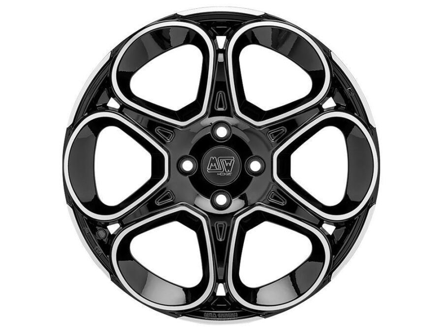 83 Alufelge 8x19 ET32 4x108 Gloss Black Full Polished
