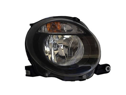 Abarth 500 Scheinwerfer oben schwarz Set (Fahrer und Beifahrer)
