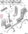 Fiat Topolino Leiste 98584180QM Originalersatzteil