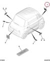 Fiat Topolino Firmenkennzeichen 98590700DX Originalersatzteil