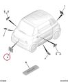 Fiat Topolino Firmenkennzeichen 98590701DX Originalersatzteil