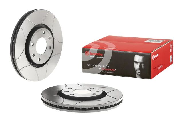 Peugeot 2008 Brembo Max geschlitzte Bremsscheiben vorne