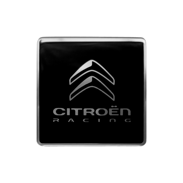 Citroen Racing 3D Aufkleber 52mm schwarz Original...