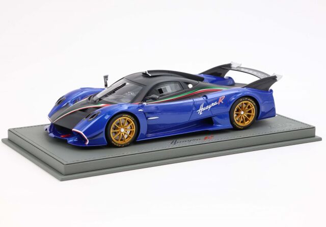 Pagani Huayra R matt schwarz und blau France Modellauto...