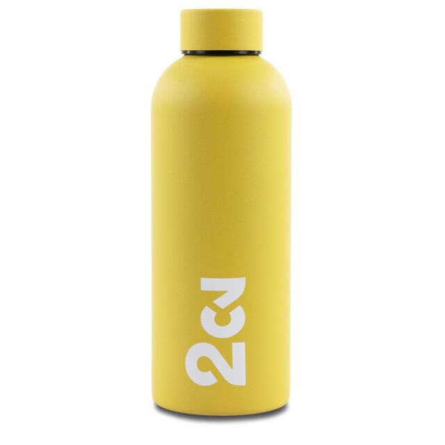 Citroen 2CV Flasche isoliert gelb Original Merchandising
